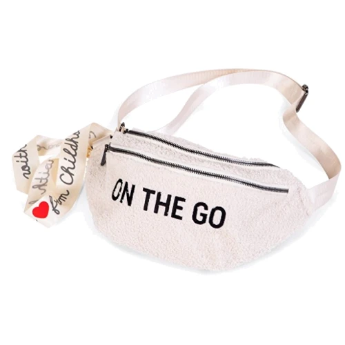 Сумка через плечо Childhome Banana Bag Teddy White (CWBANATW)