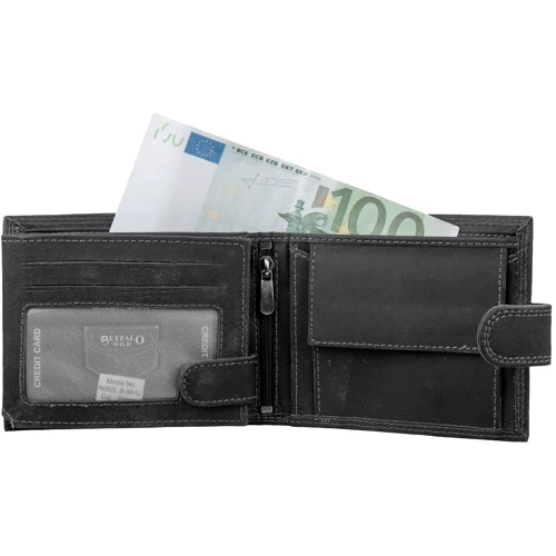 Чоловіче портмоне Buffalo Wild чорне (DNKN992L-B-MHU-black): Тип Портмоне