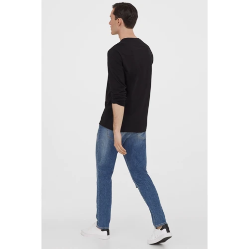 Лонгслив H&M 5964009 L черный: Вид Лонгсливы
