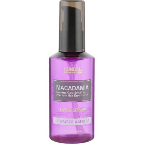 Kundal Macadamia Ultra Serum Amber Vanilla Масло-Сыворотка для волос Янтарная ваниль 100 ml: Назначение Восстановление