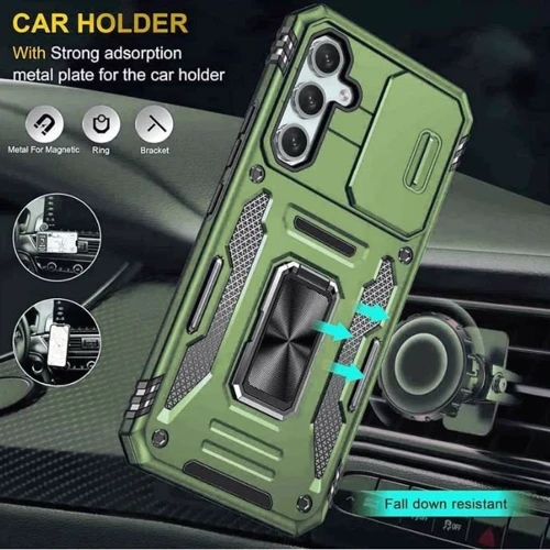 Чехол для телефонов Mobile Case Camshield Army Ring Army Green for Samsung S921 Galaxy S24 / S931 Galaxy S25: Совместимость Samsung S921 Galaxy S24 / S931 Galaxy S25