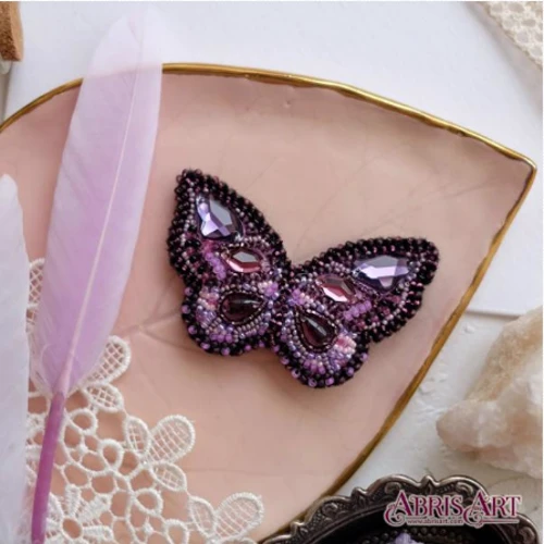 Abrisart AD-033 Набор для вышивки бисером украшения Лиловый взмах