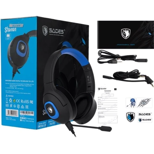 Наушники Sades SA-724 Shaman Blue (sa724blj) фото 6