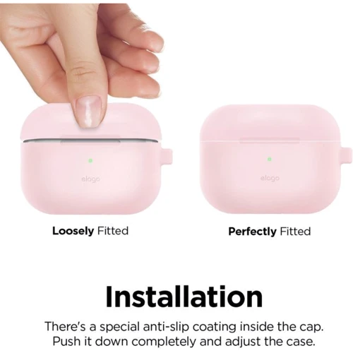 Чехол для наушников Elago Hang Original Case Pink (EAPPOR-HANG-PK) for Airpods Pro фото 3