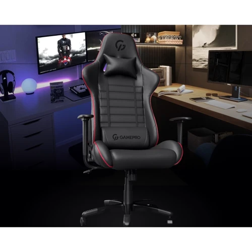 Кресло для геймеров Gamepro Rush Black-Red (GC575) фото 14