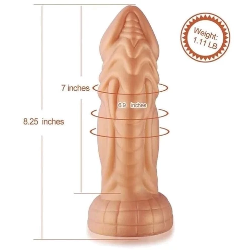 Фаллоимитатор-насадка Hismith Slightly Curved Silicone Dildo Monster Series