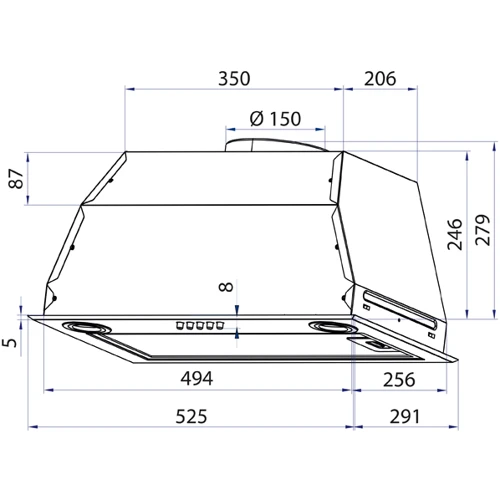 Витяжка Minola HBI 5222 BLF 700 LED фото 6