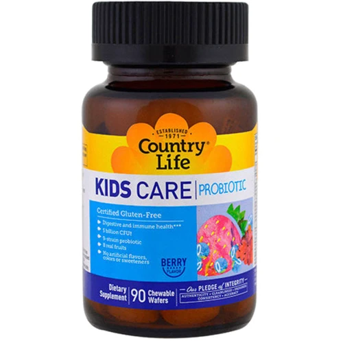 Country Life Kids Care Комплексный пробиотик для детей 90 жевательных таблеток