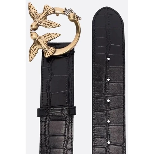 Женский ремень PINKO LOVE CROCO 2 H4 BELT PELLE ST. черный (1H213YA051Z99Q): Страна производитель Италия