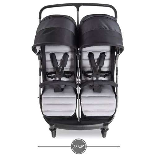 Прогулочная коляска для двойни Hauck Rapid 3R Duo с адаптерами (silver/charcoal) фото 15