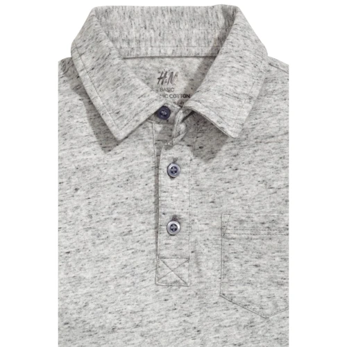Поло H & M 4224794 92 см сіре: Тип Лонгсліви