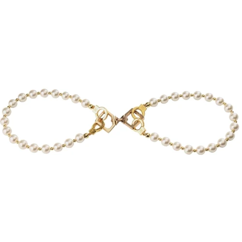 Жемчужные фиксаторы для рук и ног LOCKINK Pearl Handcuffs & Anklecuffs
