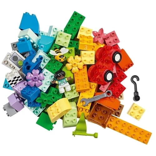 Конструктор LEGO Duplo Коробка кубиків: машини та вантажівки 80 деталей (10439): Кількість деталей, шт. 80