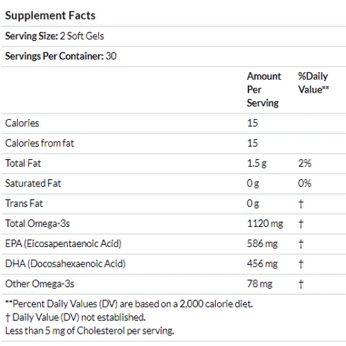 Nordic Naturals Ultimate Omega 2X Teen, Strawberry, 60 Mini Soft Gels (NOR-06110): Стать унісекс
