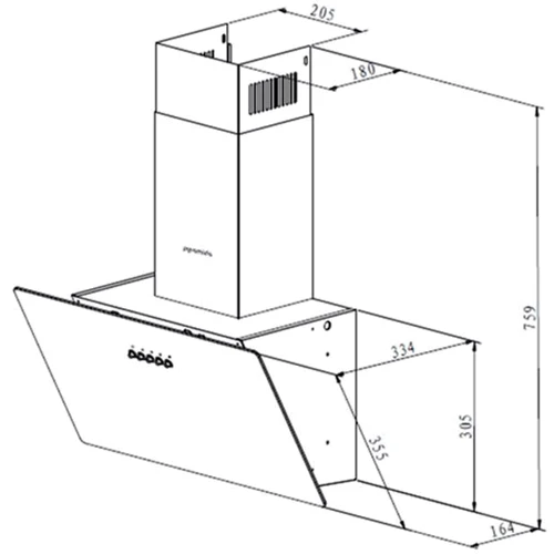 Витяжка Pyramida NRX1-60 BL фото 6