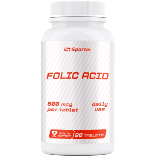 Sporter Folic Acid 800 mcg/90 tab