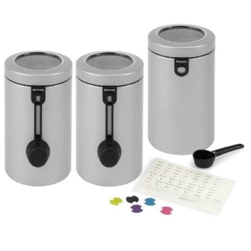 Емкость для хранения Набор емкостей с мерными ложками Brabantia CANISTERS (1,7 л, 3 шт) (42 37 27) фото 5
