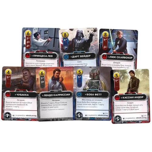 Настольная игра Geekach Games Звездные войны. Колодостроительная игра (Star Wars The Deckbuilding Game) (укр.) (GKCH168SW): Вид стратегические