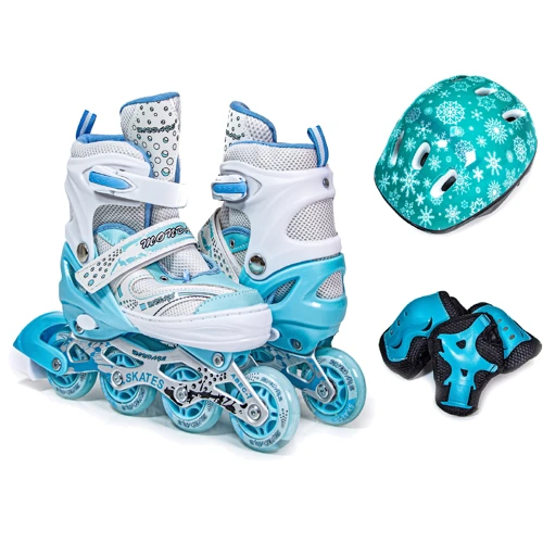 Комплект роликов с защитой Happy. Turquoise (размер 29-33) 737530235