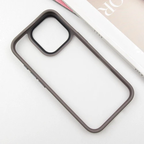Чехол для iPhone Mobile Case TPU+PC Metal Buttons Grey for iPhone 16 Pro Max: Тип аксессуара чехол