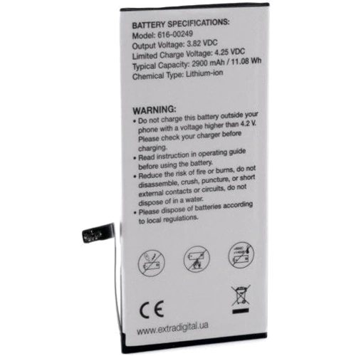 Аккумулятор ExtraDigital 2900mAh (BMA6456) for Apple iPhone 7 Plus: Производитель ExtraDigital