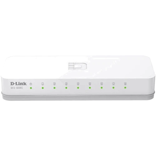 Мережевий комутатор D-Link DES-1008C/B1A: Порти только Gigabit Ethernet (10/100/1000)