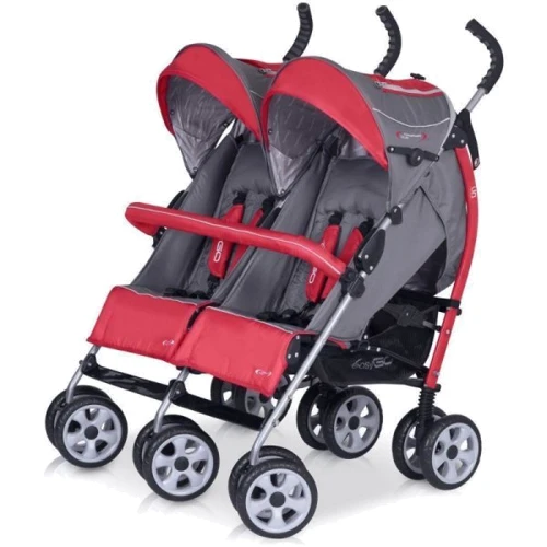 Прогулочная коляска для двойни Easy Go Comfort DUO (sport red)