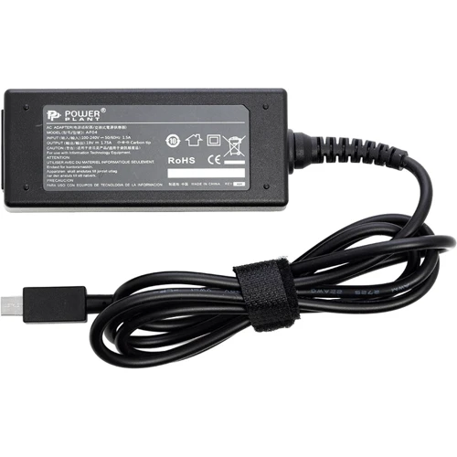 Зарядний пристрій PowerPlant ASUS 220V, 19V 33W 1.75A (mini USB) (AS33FMUSB)