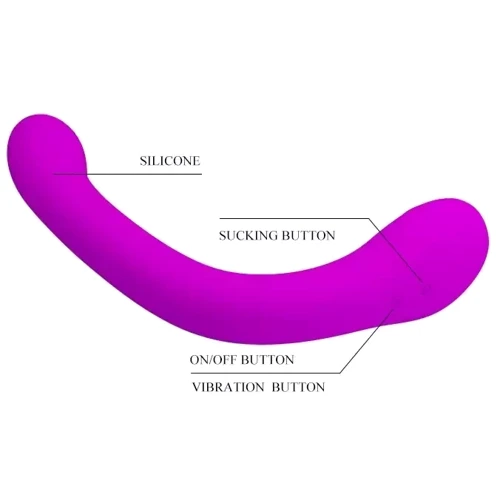 Вибратор с вакуумным стимулятором Pretty Love Alex (BI-040126)