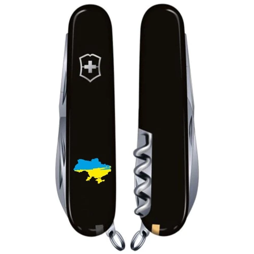 Мультитул Victorinox HUNTSMAN UKRAINE Мапа України 1.3713.3_T1166u (Vx13713.3_T1166u): Кількість функцій 15