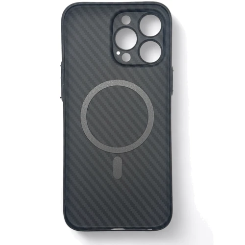 Чехол для iPhone BeCover Carbonite Case with MagSafe Black for iPhone 16 Pro Max (712069): Цвет черный