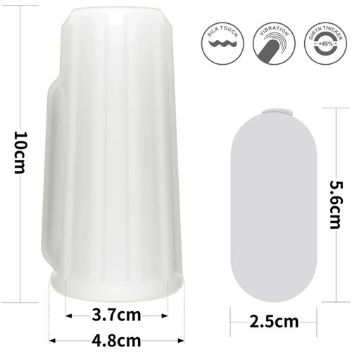 Насадка на член с вибрацией LoveToy Vibrating Spiral Knights Ring White III