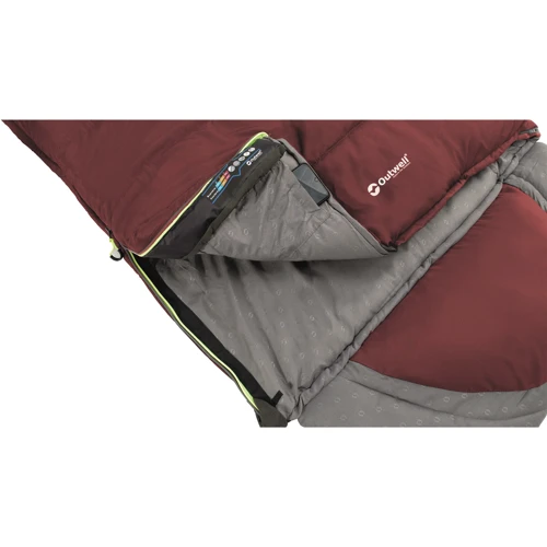 Спальный мешок Outwell Contour Lux Reversible/-3°C Red Left (230367): Длина 220 см
