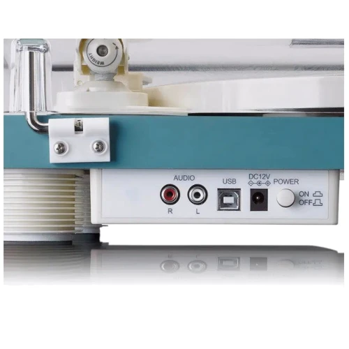 Виниловый проигрыватель Lenco LS-50TQ Turquoise: Материал тонарма Алюминий