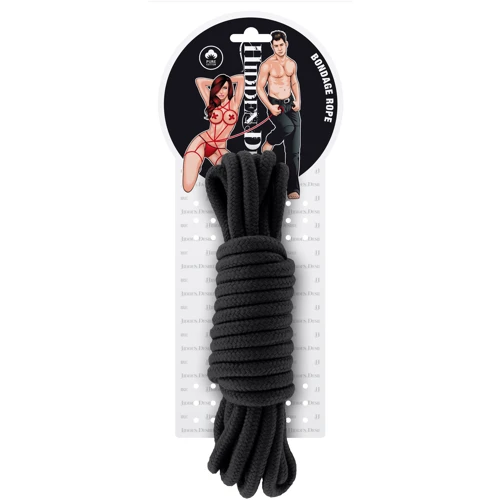 Hidden Desire Bondage Rope 5 meter - веревка для связывания, 5 м, черный