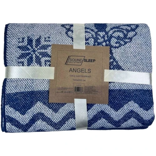 Плед SoundSleep Angels жаккард двусторонний синий 140х200 см (94271768): Производитель SoundSleep