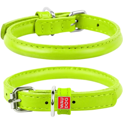 Ошейник круглый WAUDOG Glamour 8 мм 20-25 см салатовый (22405)
