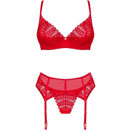 Комплект Obsessive Ingridia 3-pcs set XL/2XL
