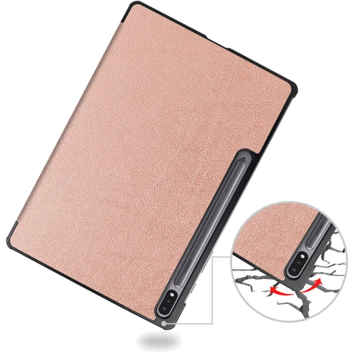 Аксесуар для планшетних ПК BeCover Smart Case Rose Gold для Samsung X810 Galaxy Tab S9 Plus / S9 FE Plus SM-X610/SM-X616B (710326)