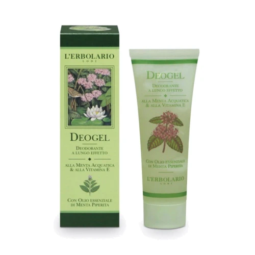 L'Erbolario Deogel Alla Menta Acquarica & Alla Vitamina E Дезодорирующий гель для тела 50 ml