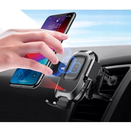 Держатель Baseus Car Holder Wireless Charger Air Vent Black (WXZN-01) фото 5