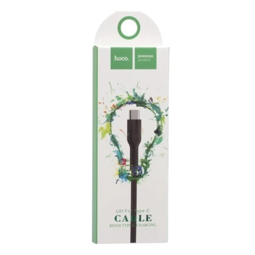 Кабель Hoco USB Cable to USB-C U31 Benay 1m Black: Тип USB Cable - USB-C