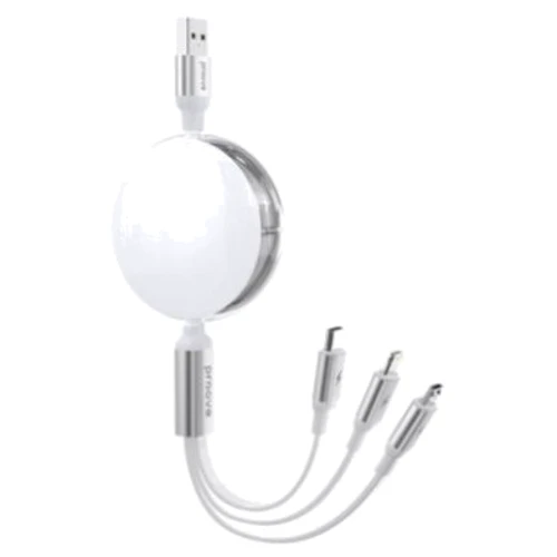 Кабель Proove USB Cable to Lightning/microUSB/USB-C Triple Sync 1.2m White (CCTS20001502)
