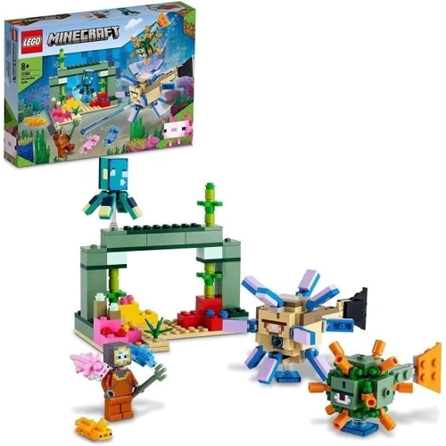 Конструктор LEGO Minecraft Битва зі вартовим 255 деталей (21180): Кількість деталей, шт. 255