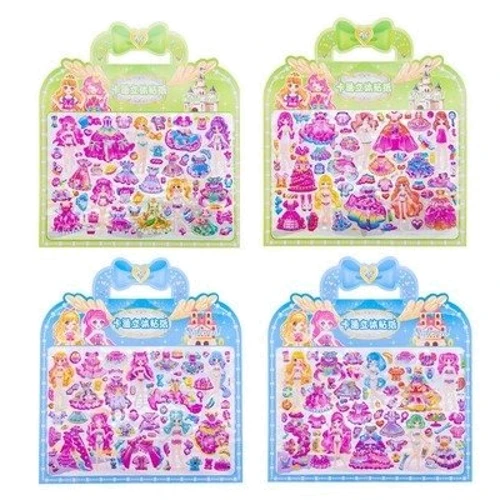 Набір об'ємних наклейок Mic 12 листів в асортименті 30х33 см (DH88)