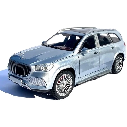 Коллекционная машина Автопром Mercedes-Bens Maybach металлическая 1:24 3 цвета со световыми и звуковыми эффектами (7572)