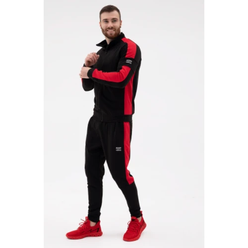 Спортивний костюм ISSA PLUS SG-15 48 чорний / червоний: Вид Спортивные костюмы