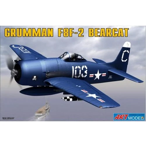 Модель ART Model Американский палубный истребитель Grumman F8F-2 Bearcat (ART7201)