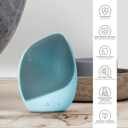 Електронна ультразвукова щітка для обличчя GESKE Sonic Facial Brush 5в1 turtoise фото 4