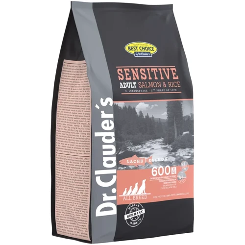 Сухий корм для дорослих собак Dr.Clauder's Sensitive Adult Salmon & Rice Лосось та рис 350 г (33150035)